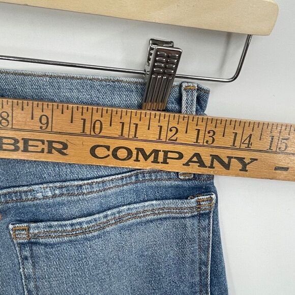 Frame Denim Arrington High Rise Le Nouveau Straight Distressed Jeans Size 25 - Picture 7 of 11